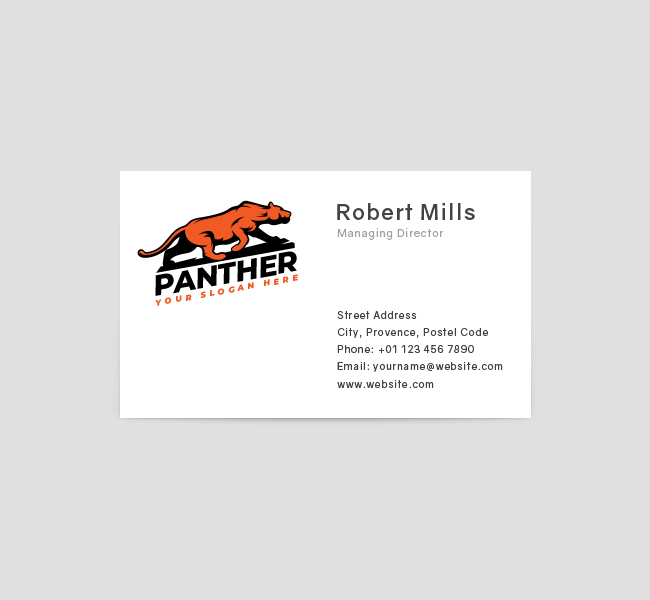 529-Panther-Business-Card-Front