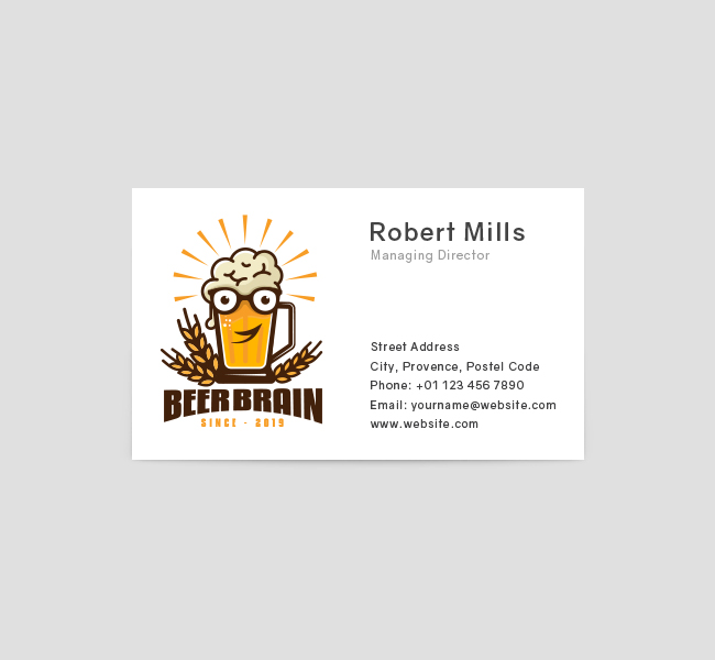 536-Brain-Beer-Business-Card-Front