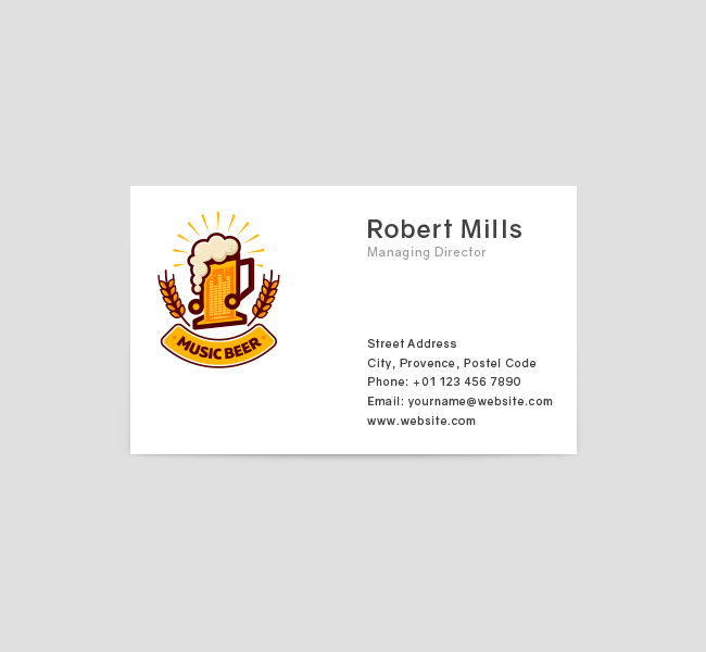 538-Music-Beer-Business-Card-Front