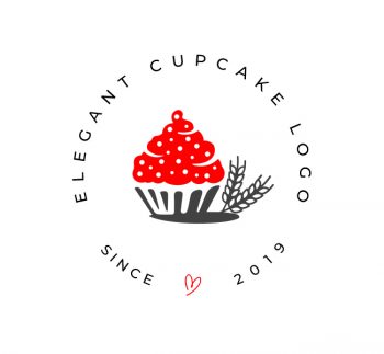 Simple Cupcake Logo & Business Card Template
