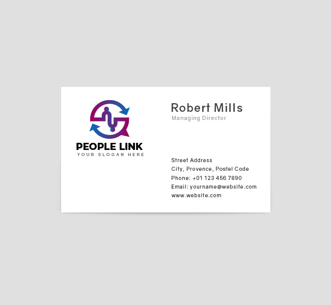 553-People-Link-Business-Card-Front