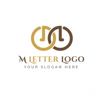 M Letter Logo & Business Card Template