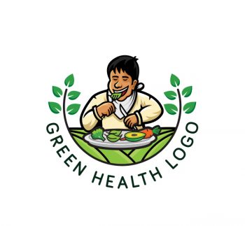 Green Health Logo & Business Card Template