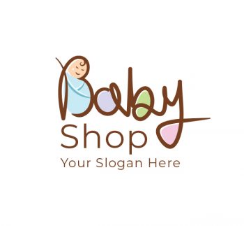Cute Baby Shop Logo & Business Card