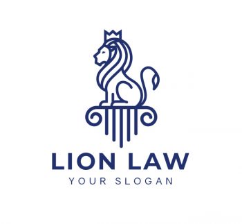 Lion Law Logo & Business Card