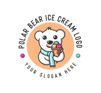 Polar Bear Ice Cream Logo & Business Card