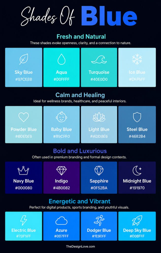 Shades of Blue-Infographic