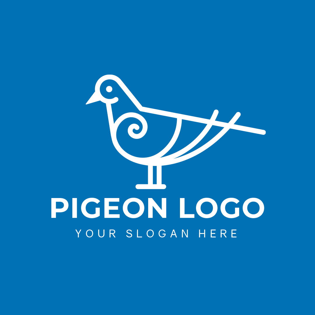 635-Simple-Pigeon-Pre-Designed-Logo