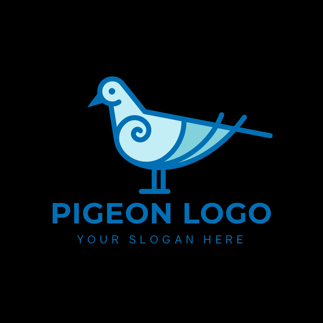 635-Simple-Pigeon-Stock-Logo