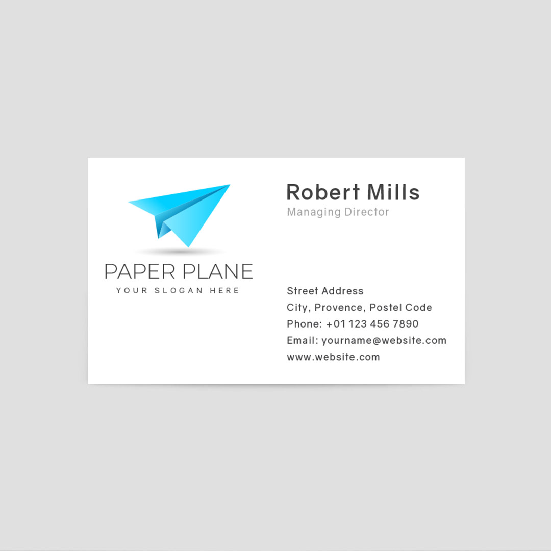 640-Simple-Paper-Plane-Business-Card-Front