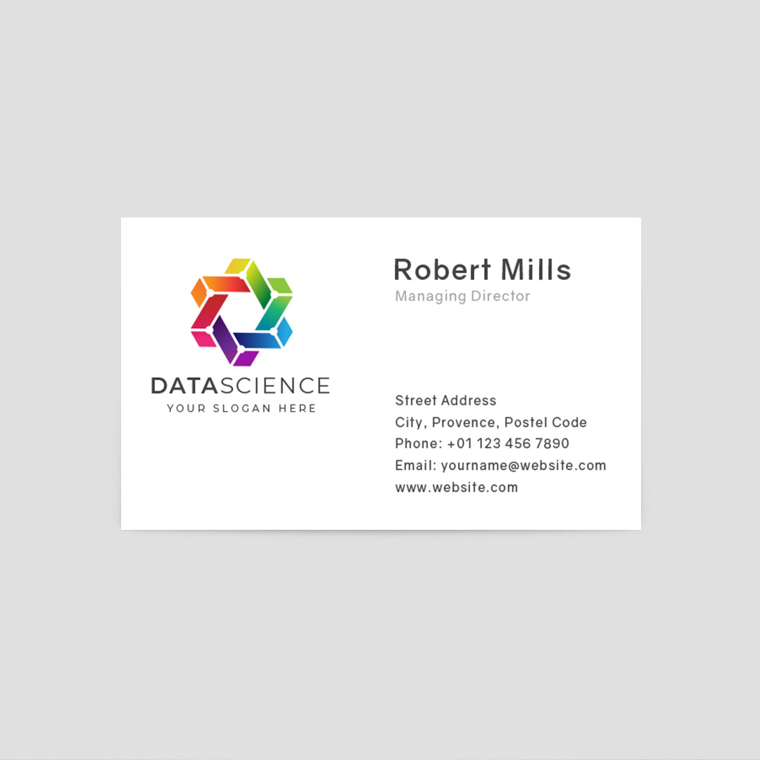 641-Trendy-Data-Science-Business-Card-Front