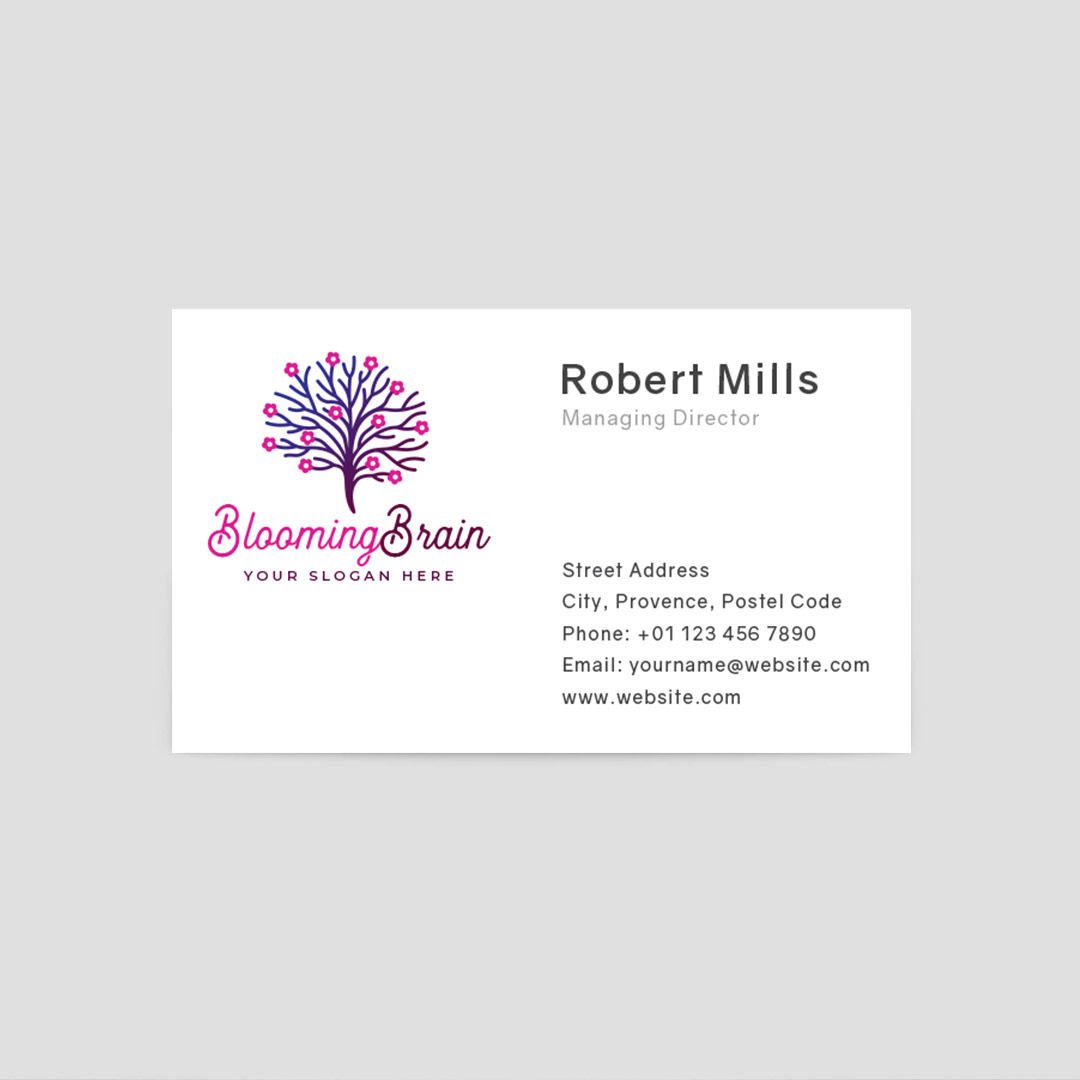 664-Blooming-Brain-Business-Card-Front