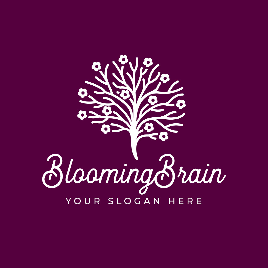664-Blooming-Brain-Pre-Designed-Logo