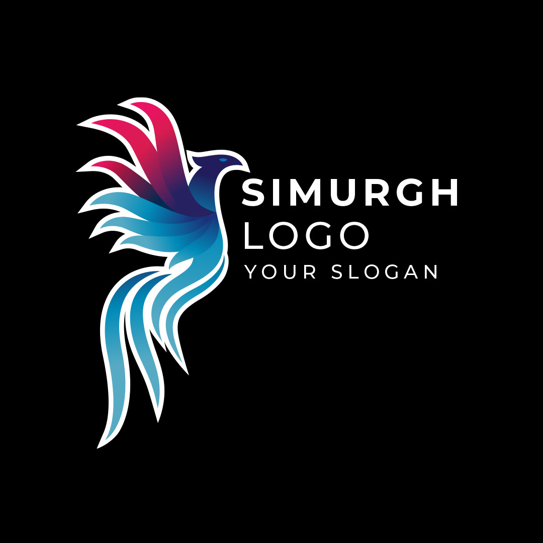 647-Simurgh-bird-Stock-Logo