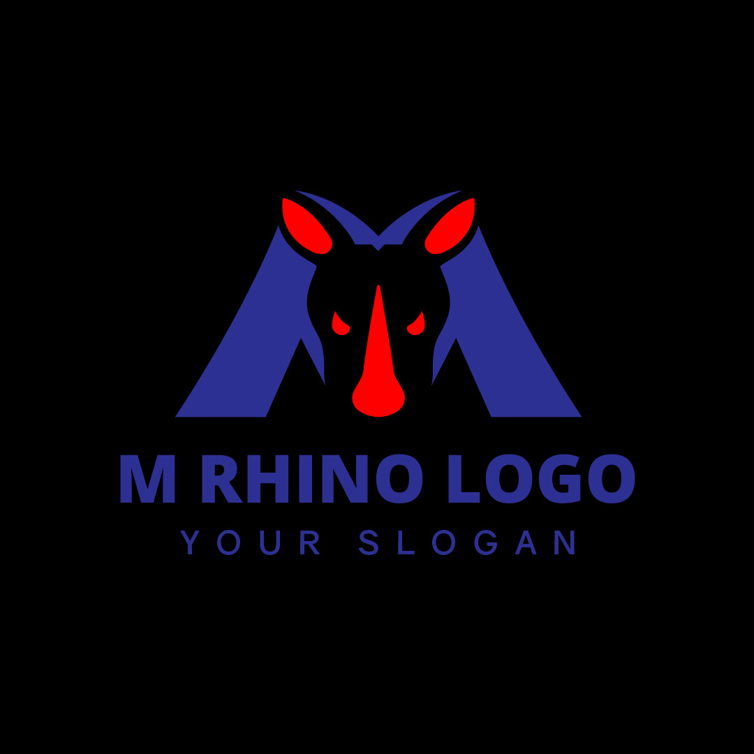 667-Letter-M-Rhino-Stock-Logo