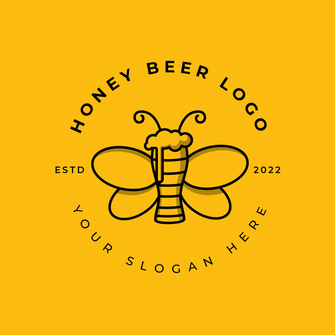 665-Honey-Beer-Start-up-Logo