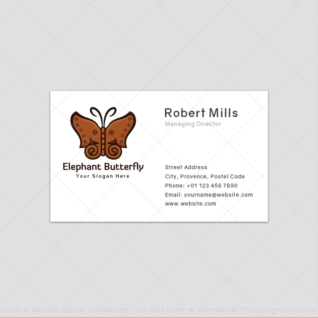 670-Elephant-Butterfly-Business-Card-Front-1b