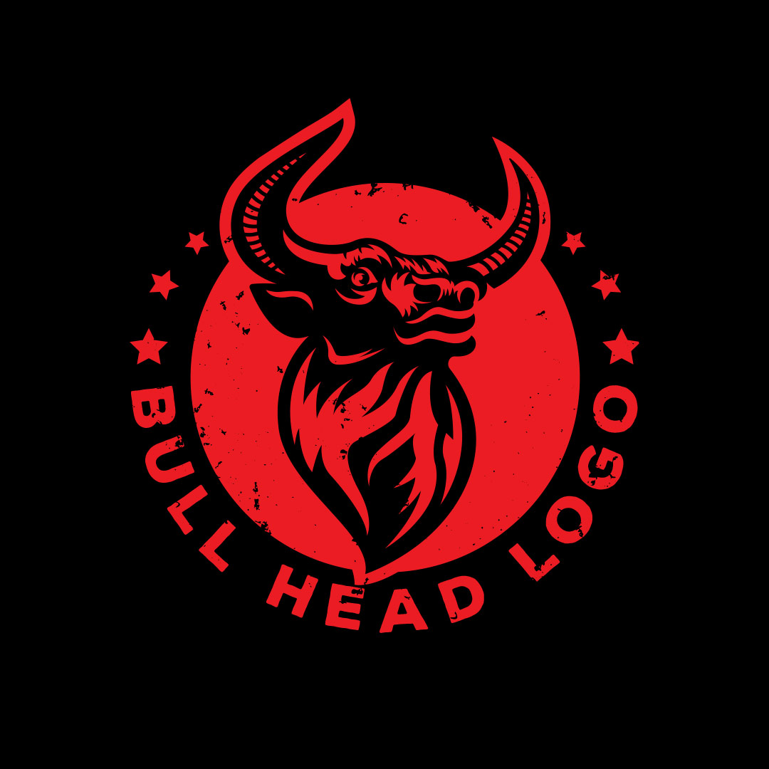 674-Bull-Head-Stock-Logo