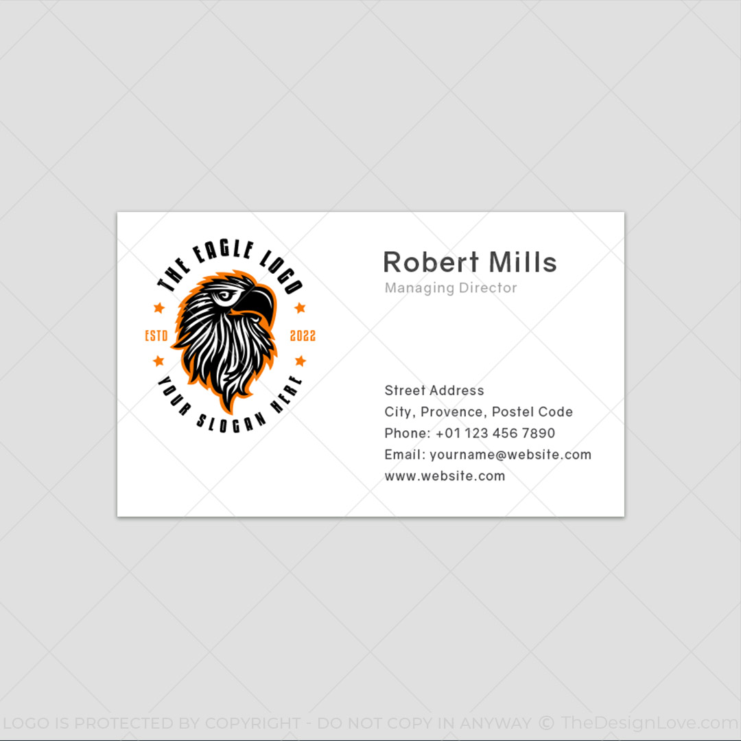 681-Eagle-Head-Business-Card-Front-1