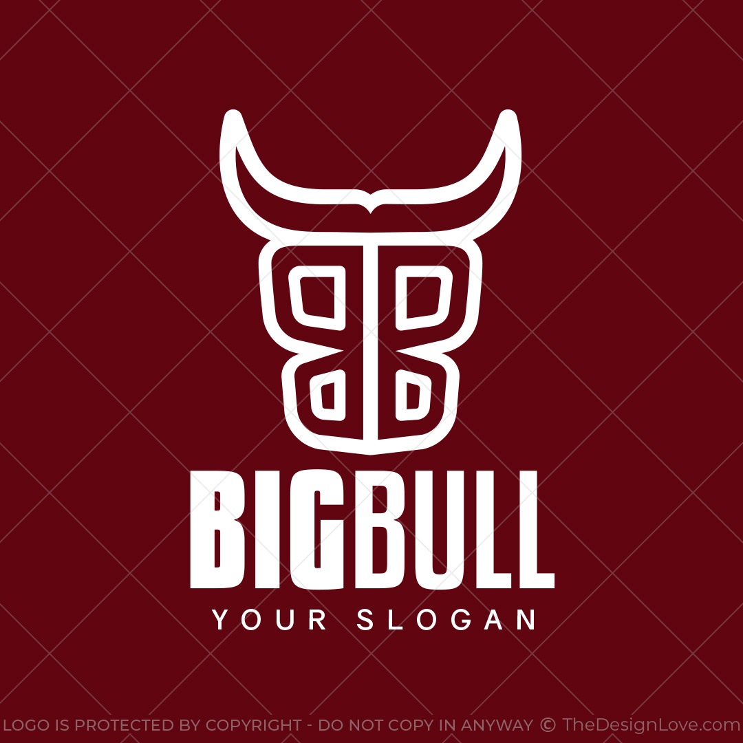 bull animal inspiration illustration logo design 5364975 Vector Art at  Vecteezy