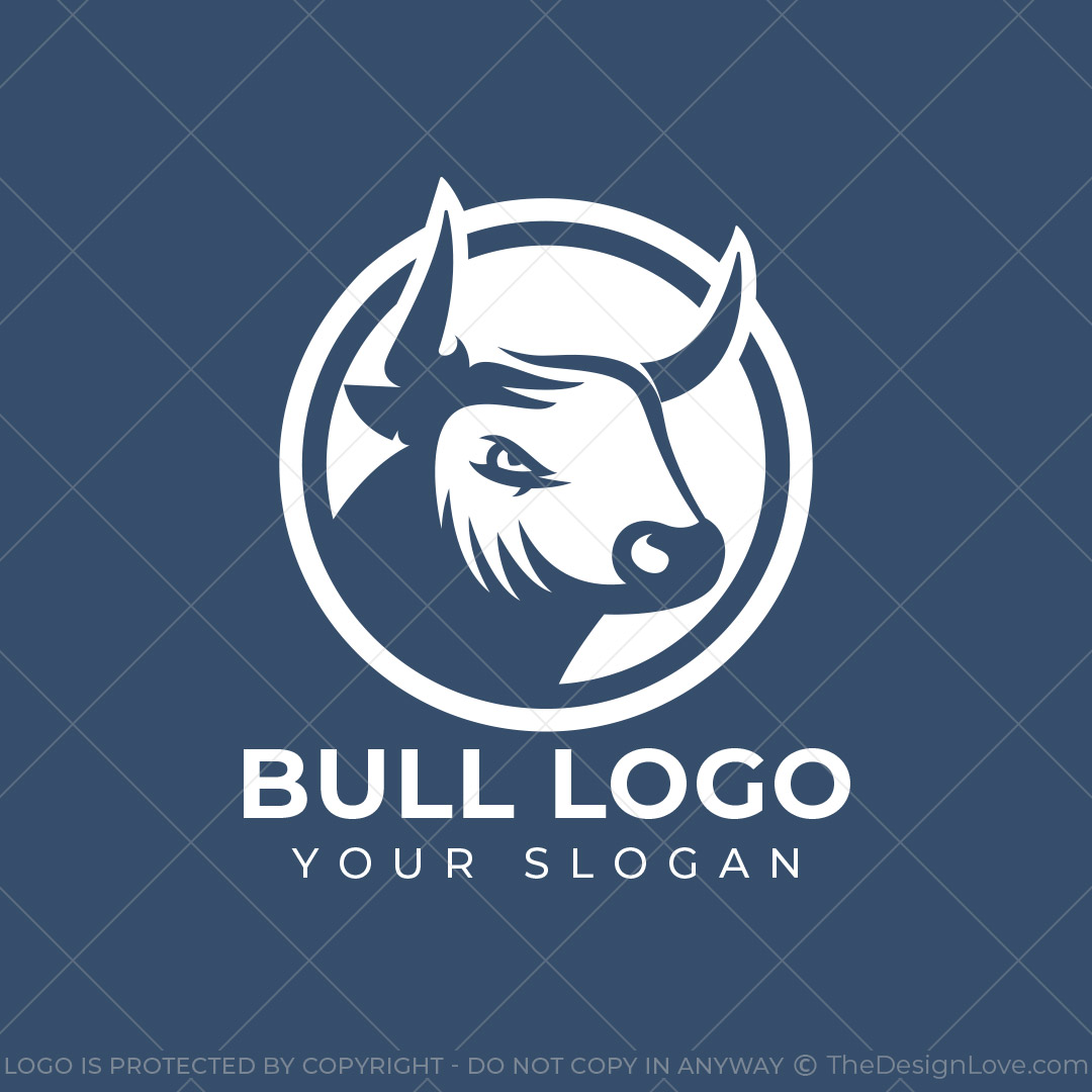 695-Round-Bull-Head-Pre-Designed-Logo-1