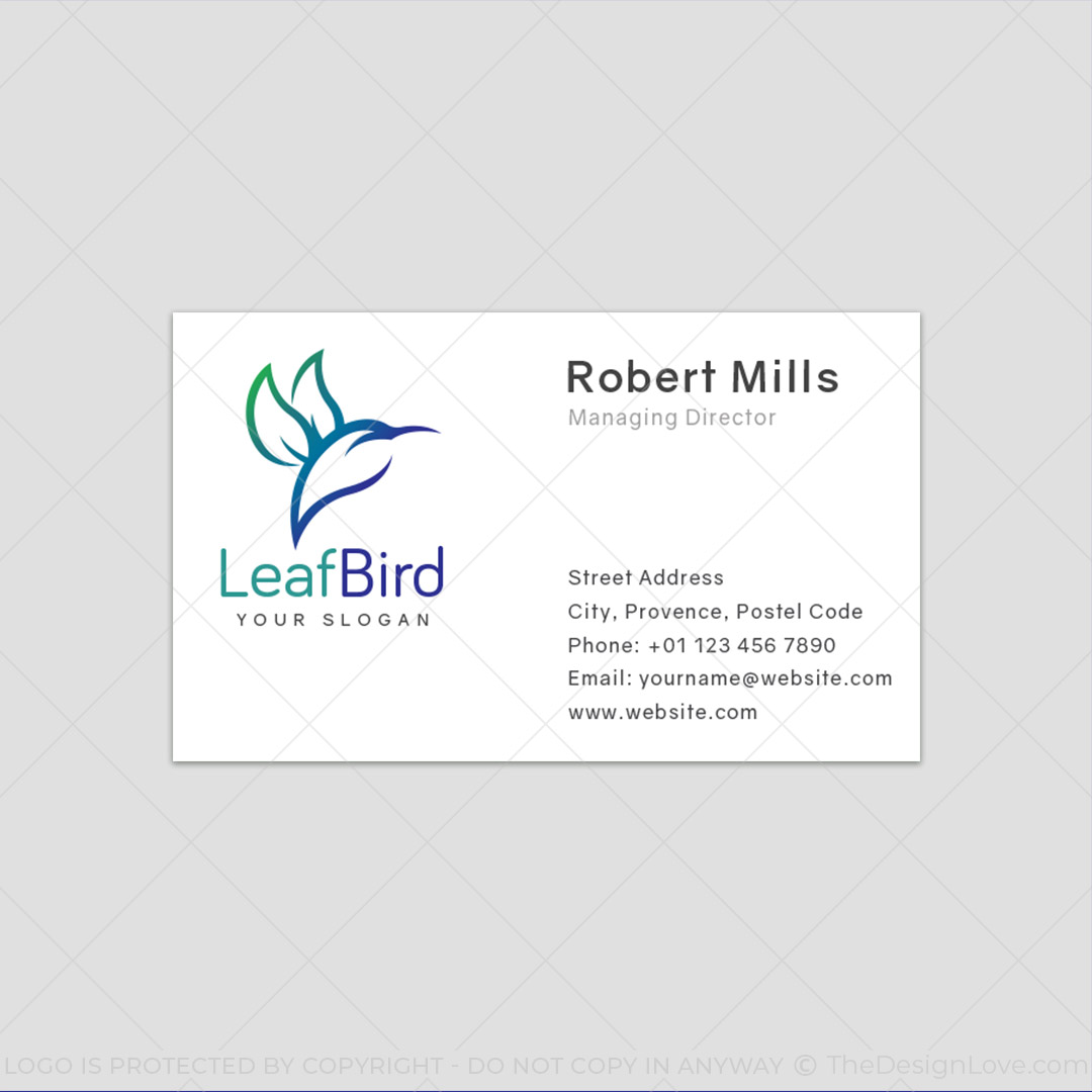 683-Leaf-Bird-Business-Card-Front-A1