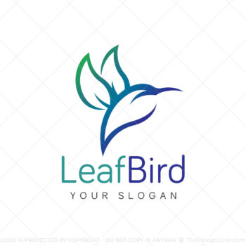 Leaf Bird Logo & Business Card Template
