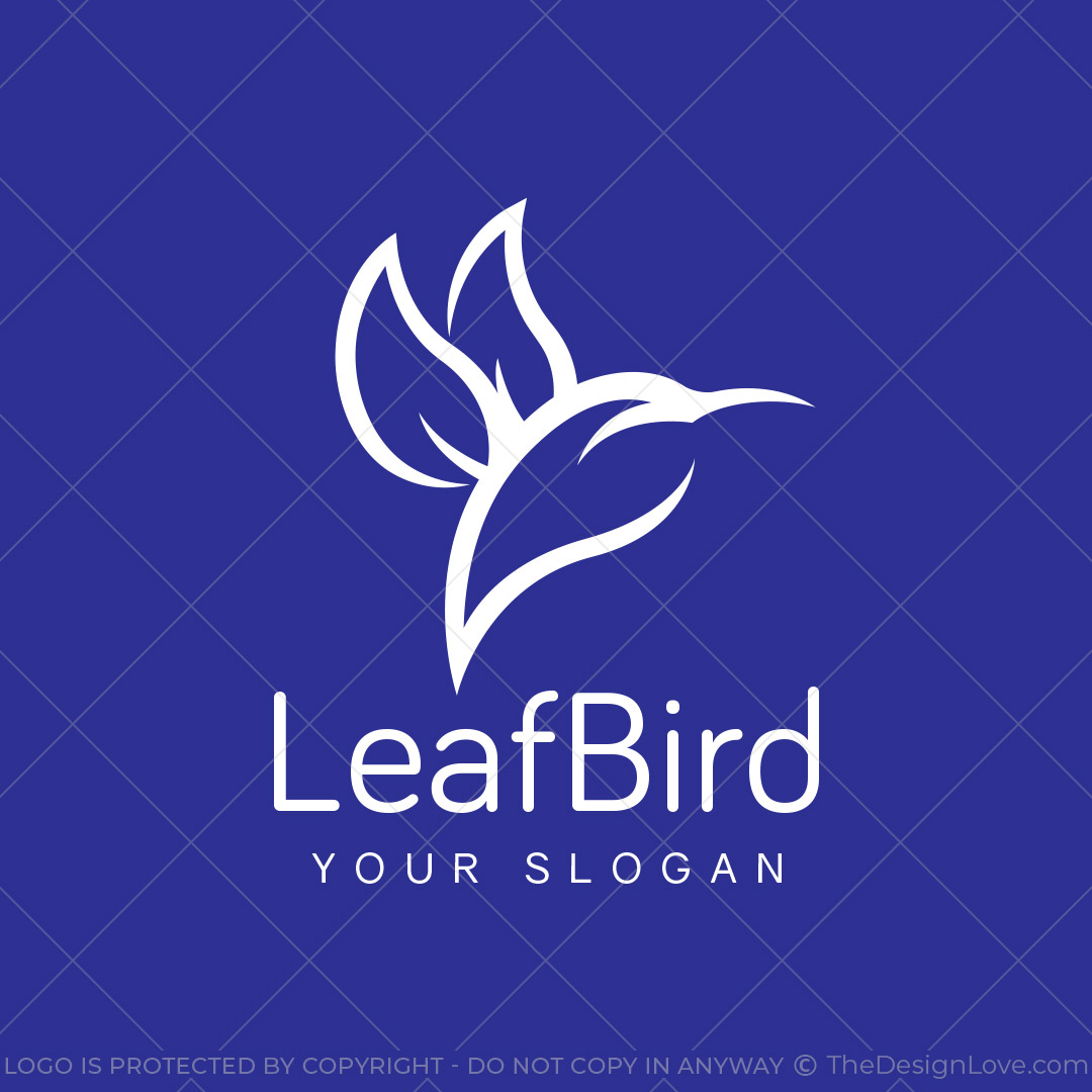 683-Leaf-Bird-Pre-Designed-Logo-A