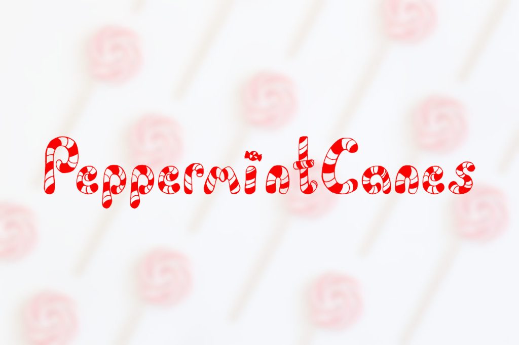 Free-Holiday-Fonts-With-Commercial-Peppermint-Canes-Font