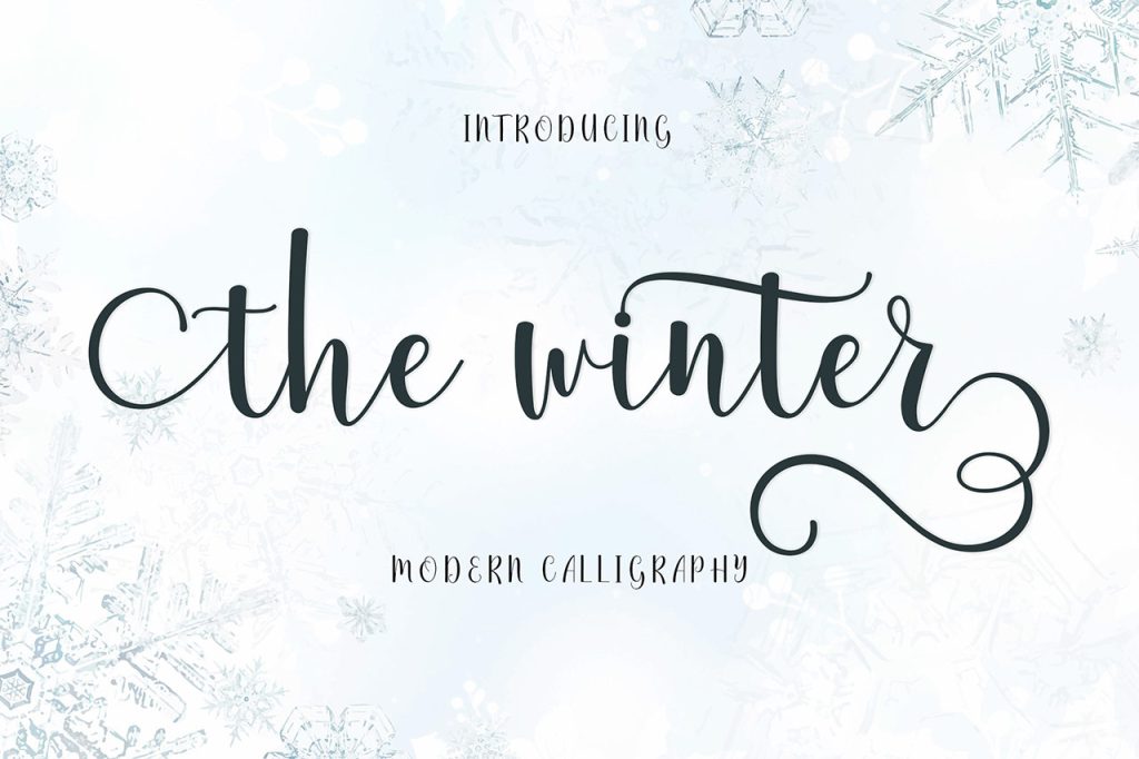 Free-Holiday-Fonts-With-Commercial-The-Winter-Font