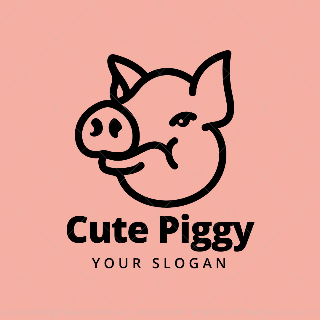 728-Simple-Pig-Start-up-Logo