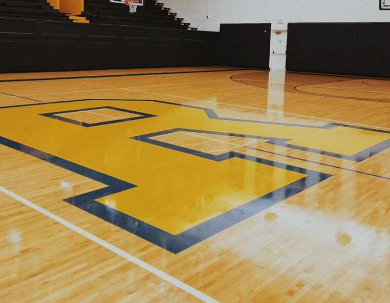 Gym Floor Logo Masking DIY Guide