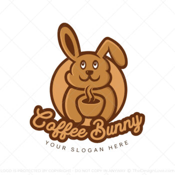 Coffee Bunny Logo & Business Card Template