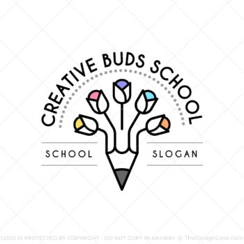 Creative Buds Preschool Logo & Business Card