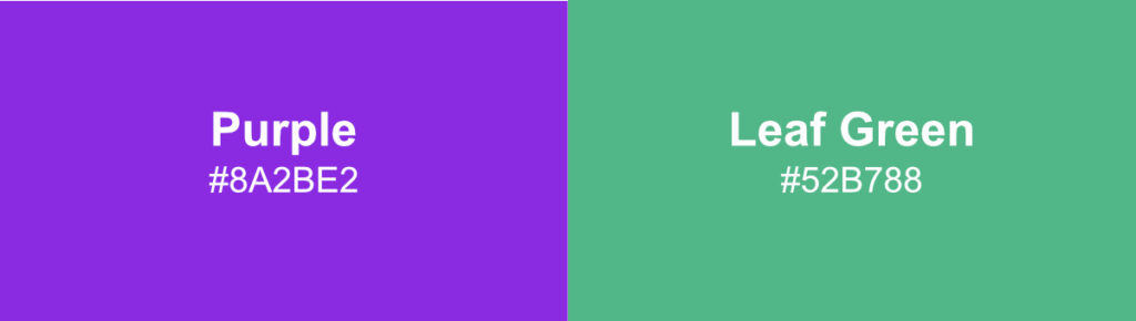 Color Combinations That Work With Purple and Leaf Green-01