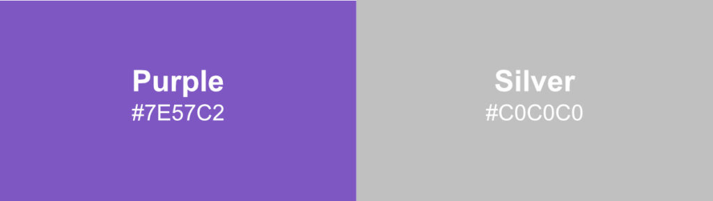 Color Combinations That Work With Purple and Silver-01